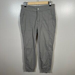 Athleta Trekkie Jogger Pants Size 4 Gray Outdoor Hiking Travel Athleisure Nylon